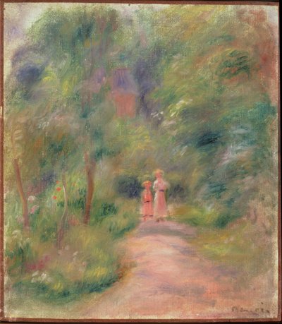 Dos Figuras en un Camino, 1906 de Pierre Auguste Renoir